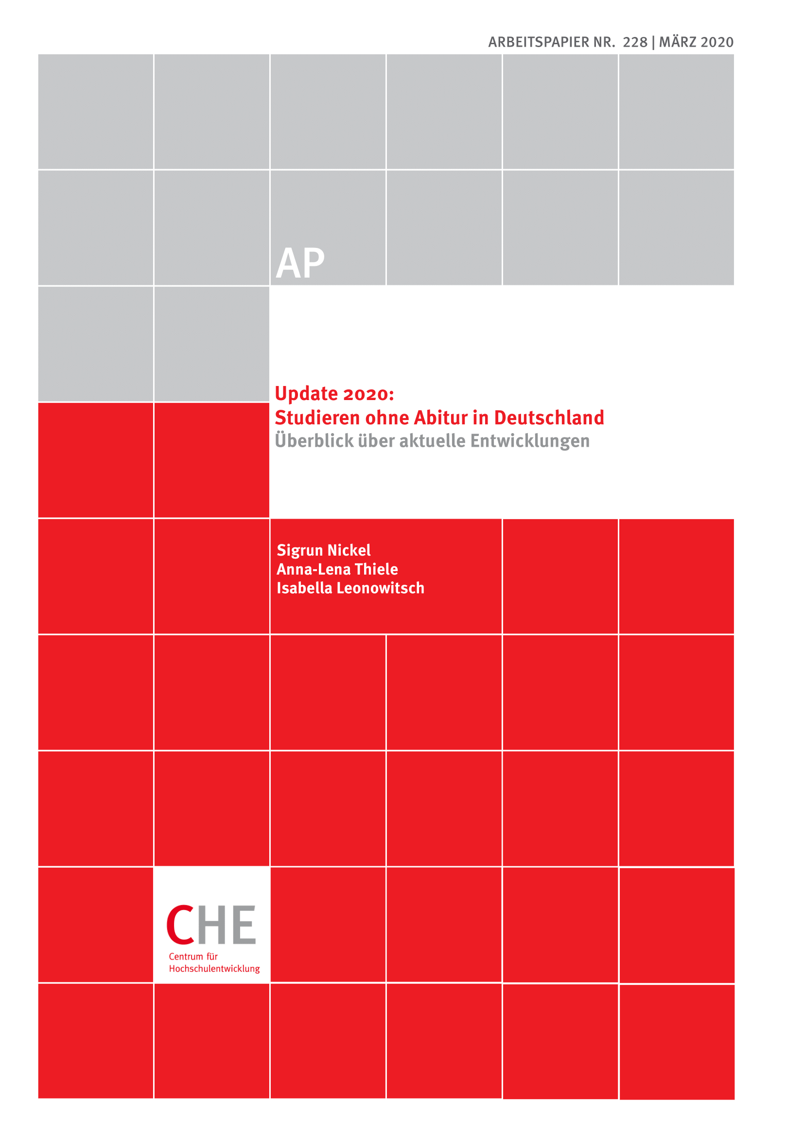 Studieren ohne Abitur in Deutschland Update 2020 PDF-Cover